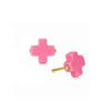 Enewton - Earring - Signature Cross Studs - Bright Pink - Findlay Rowe Designs