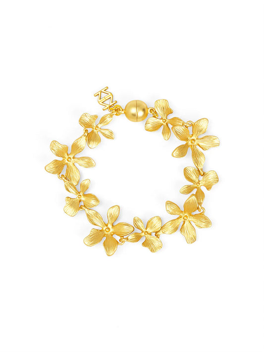 Bracelet - Marigold Matte Flower - Findlay Rowe Designs