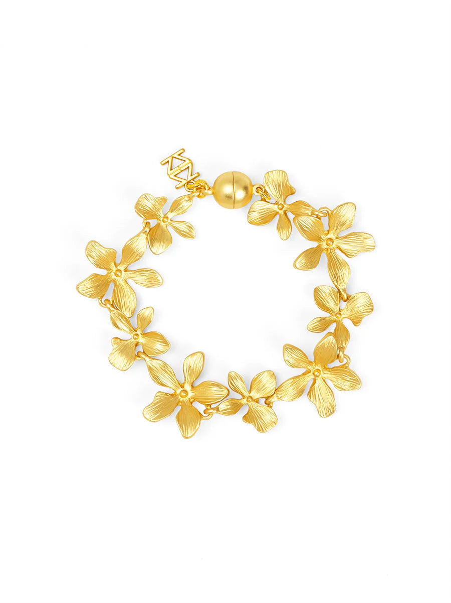 Bracelet - Marigold Matte Flower - Findlay Rowe Designs