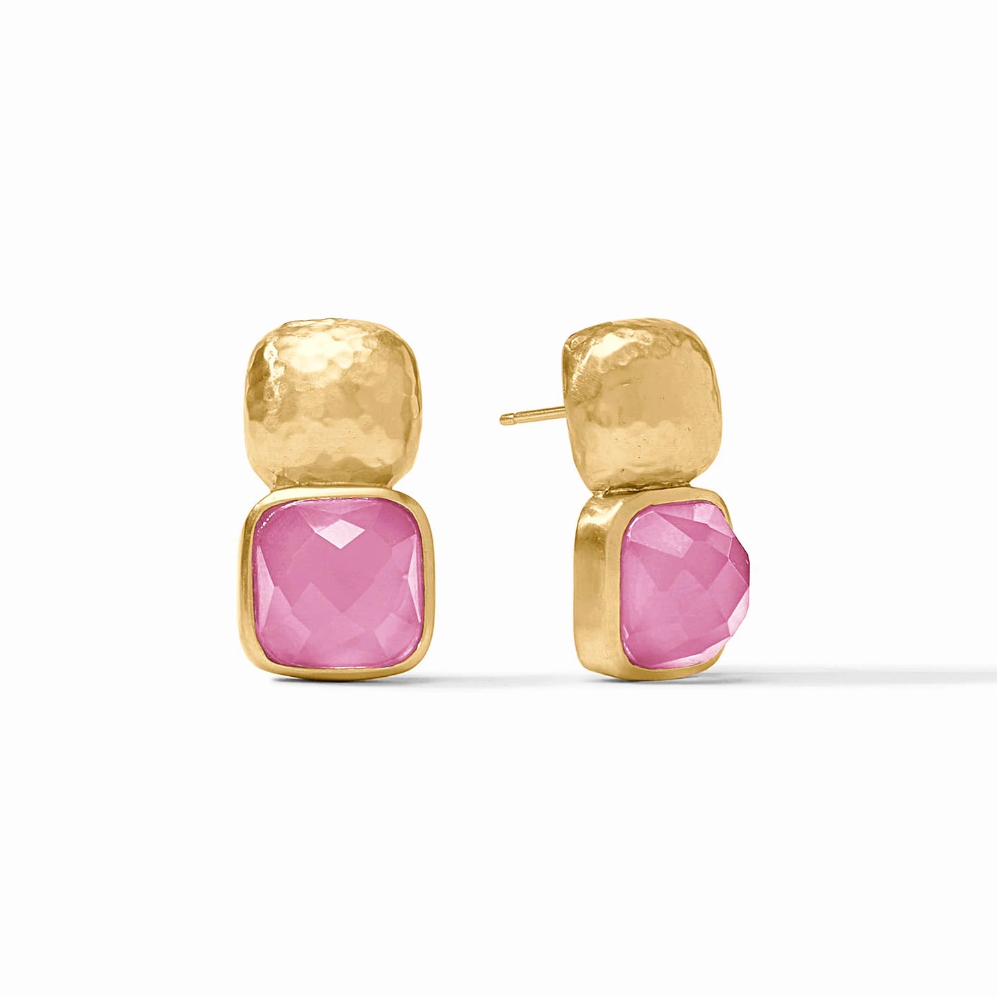 Julie Vos - Earring - Catalina - Iridescent Tourmaline Pink