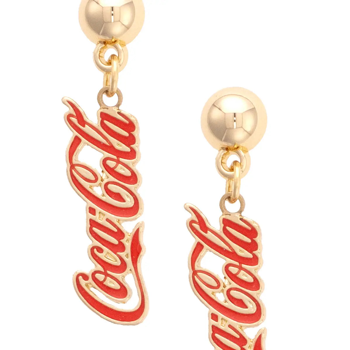 Canvas - Earrings - Coca-Cola Dangle - Findlay Rowe Designs