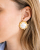 Susan Shaw - Earring - Mother of Pearl Cross Studs - Findlay Rowe Designs