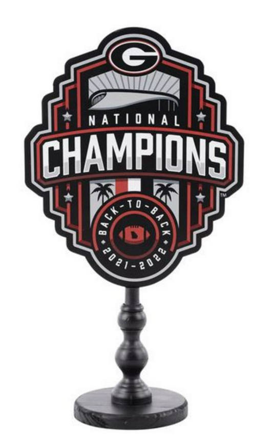 GLORY HAUS UGA National Champions 2022 Stand - Findlay Rowe Designs