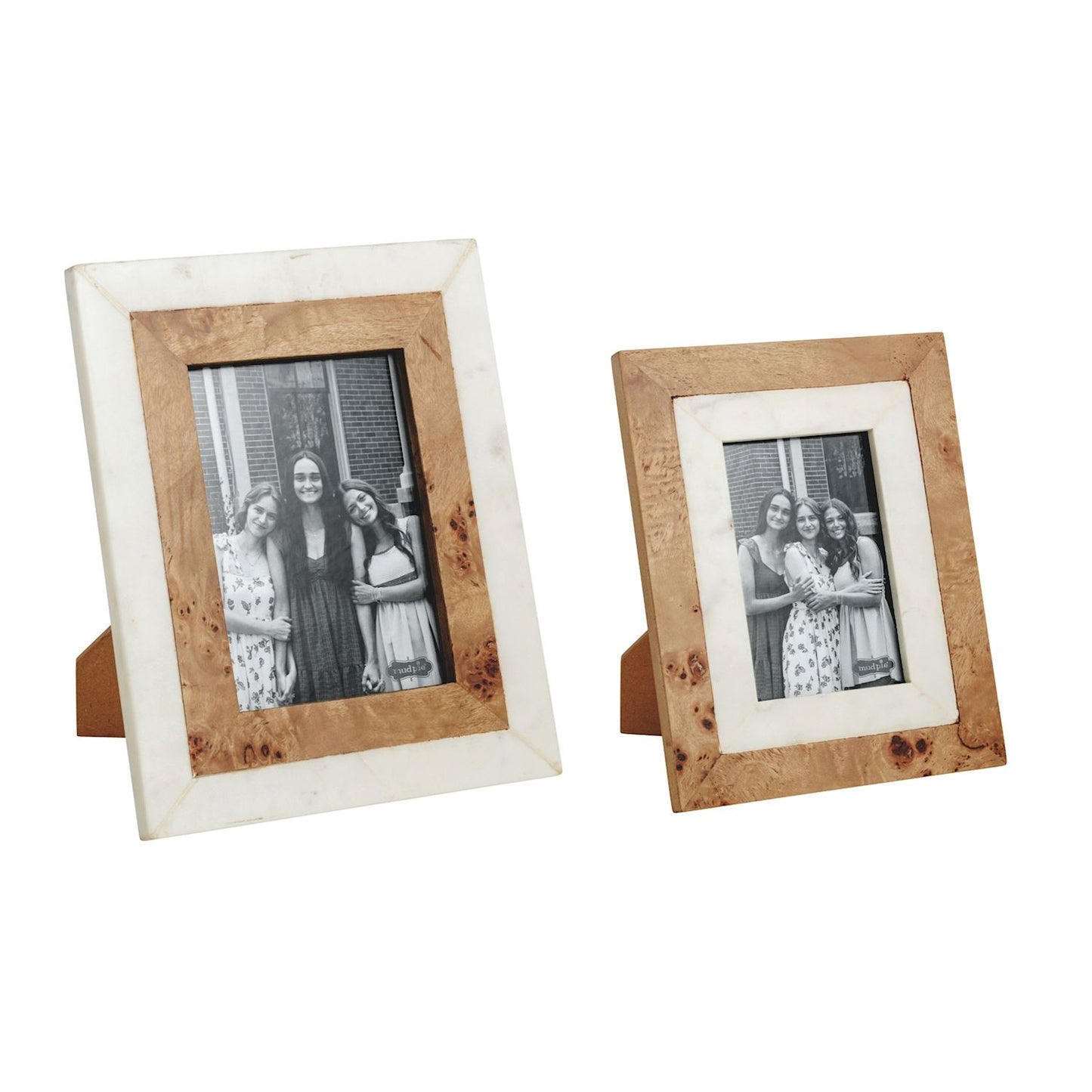 Mud Pie - Frames - Burl Wood and Marble - Findlay Rowe Designs