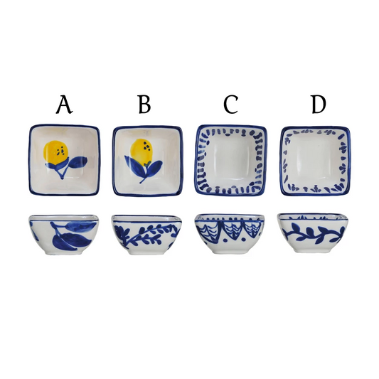 Dish - Hand-Painted Stoneware - Lemons