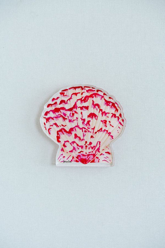 Catherine Cartie - Acrylic Art Block - Calico Scallop - Large - Findlay Rowe Designs