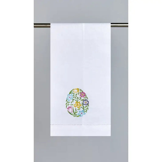 Easter Egg Embroidered Guest Towel