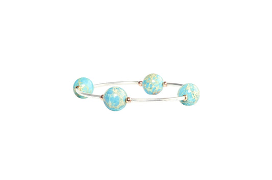 Made as Intended - Blessing Bracelet - Blue Jasper - Silver - Findlay Rowe Designs