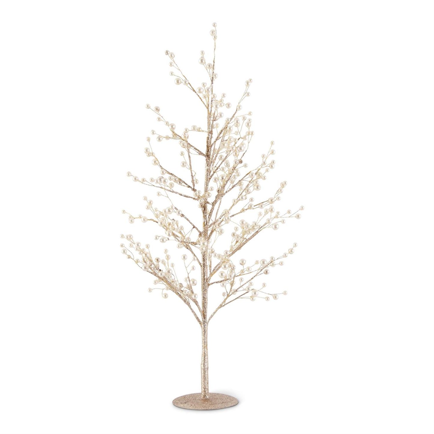 Twig Tree with Pearl - Gold Glitter
