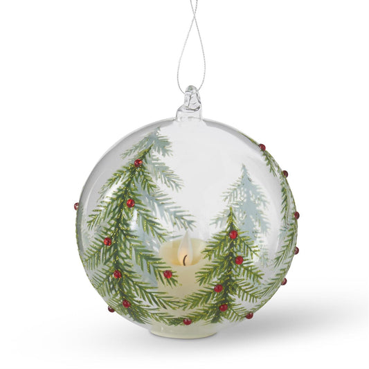 Ornament - 6in LED - Hand-painted Rhinestone