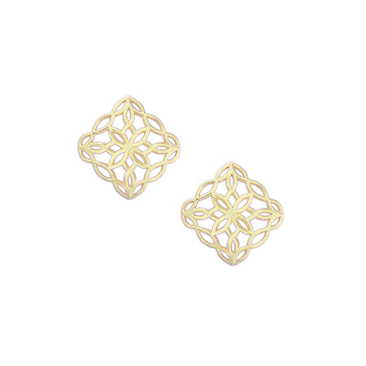 Natalie Wood- Bloom Stud Earrings in Gold - Findlay Rowe Designs