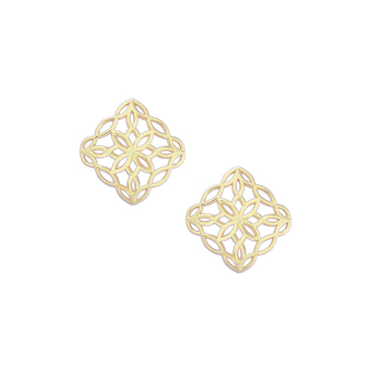Natalie Wood - Bloom Stud Earrings in Gold - Findlay Rowe Designs
