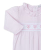 Kissy Kissy - Pink Striped Heart Footie - Findlay Rowe Designs