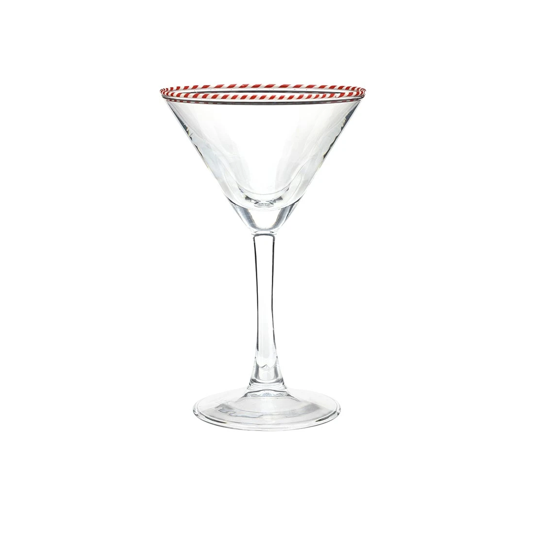 Martini  Glass - Peppermint Twist - Red - Findlay Rowe Designs
