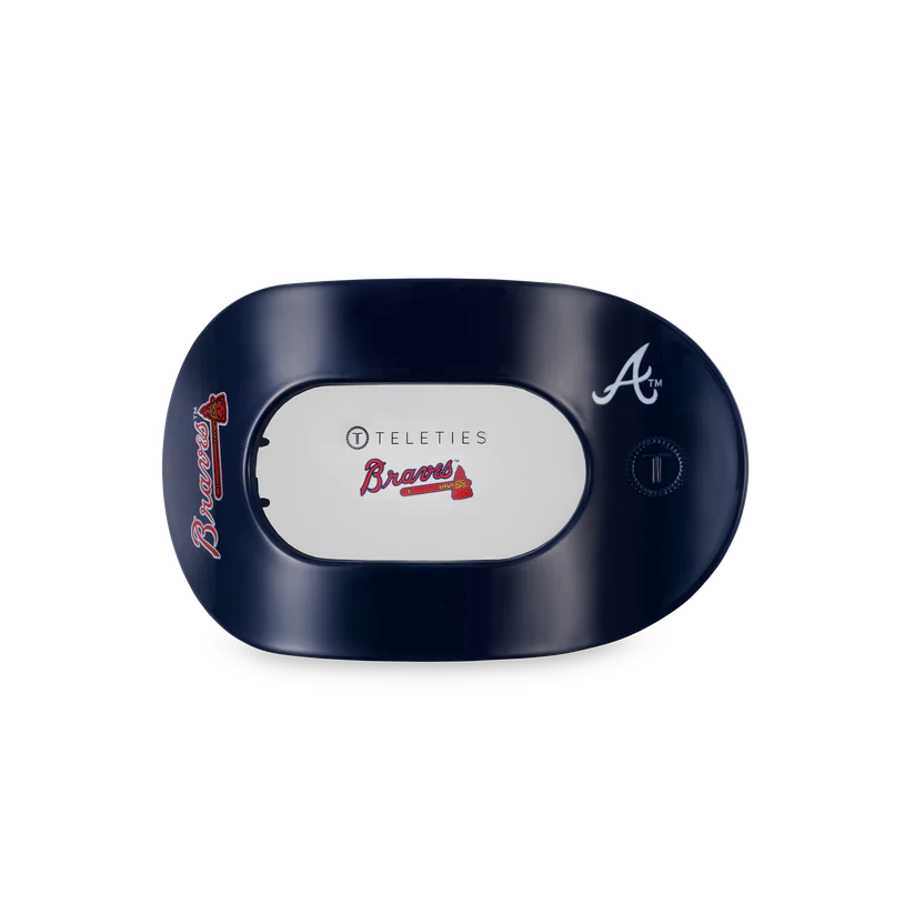 TELETIES x MLB® Atlanta Braves Medium Flat Round Hair Clip