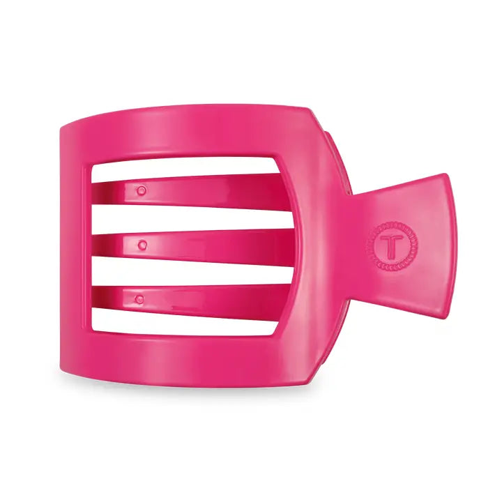 Teleties - Flat Square Hair Clip - Tropical Punch - Medium