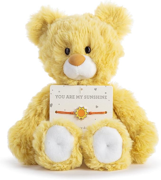 Demdaco - Beary Charmings - You Are My Sunshine Bear/ Bracelet Set