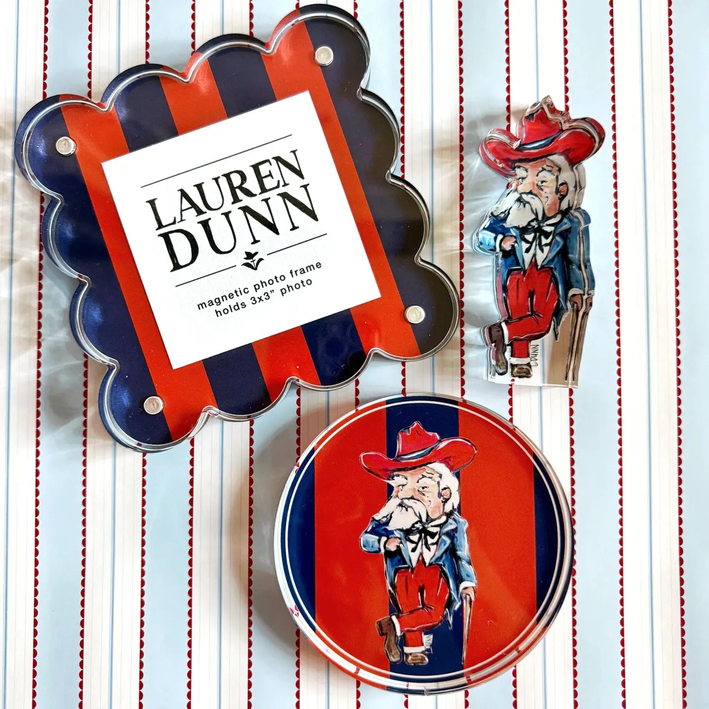 Lauren Dunn - Coaster - Acrylic Game Day - Rebel