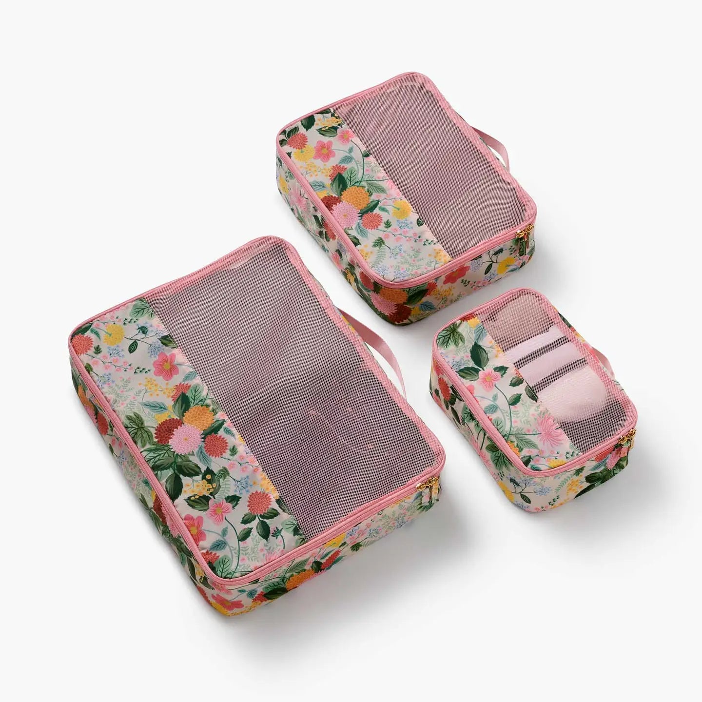 Rifle Paper Co -  Packing Cube Set - Dahlia