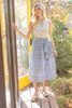 Dress - Print Waist-Tie Sleeveless Midi - Findlay Rowe Designs