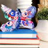 Lauren Dunn - Acrylic Art - Blue And Pink Butterfly - Large - Findlay Rowe Designs