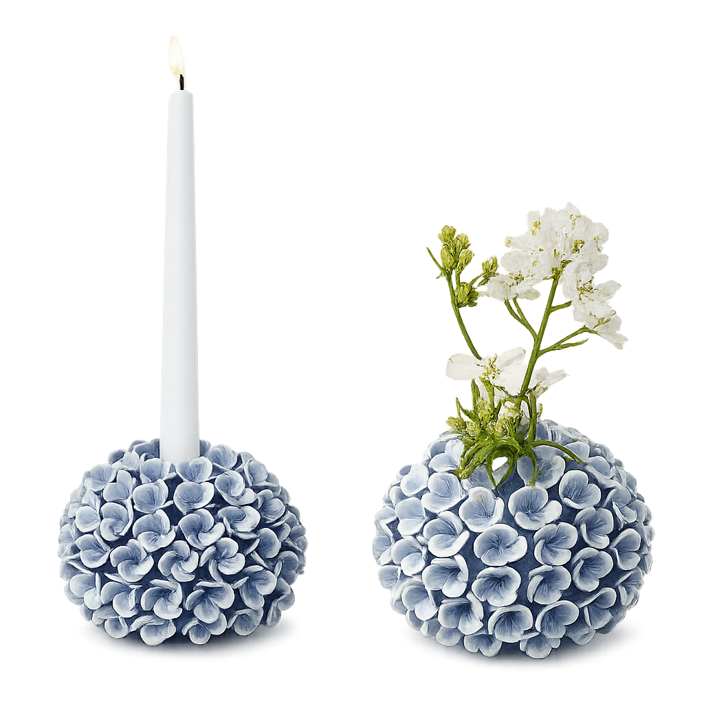 Bud Vase Taper Holder - Hydrangea - Findlay Rowe Designs