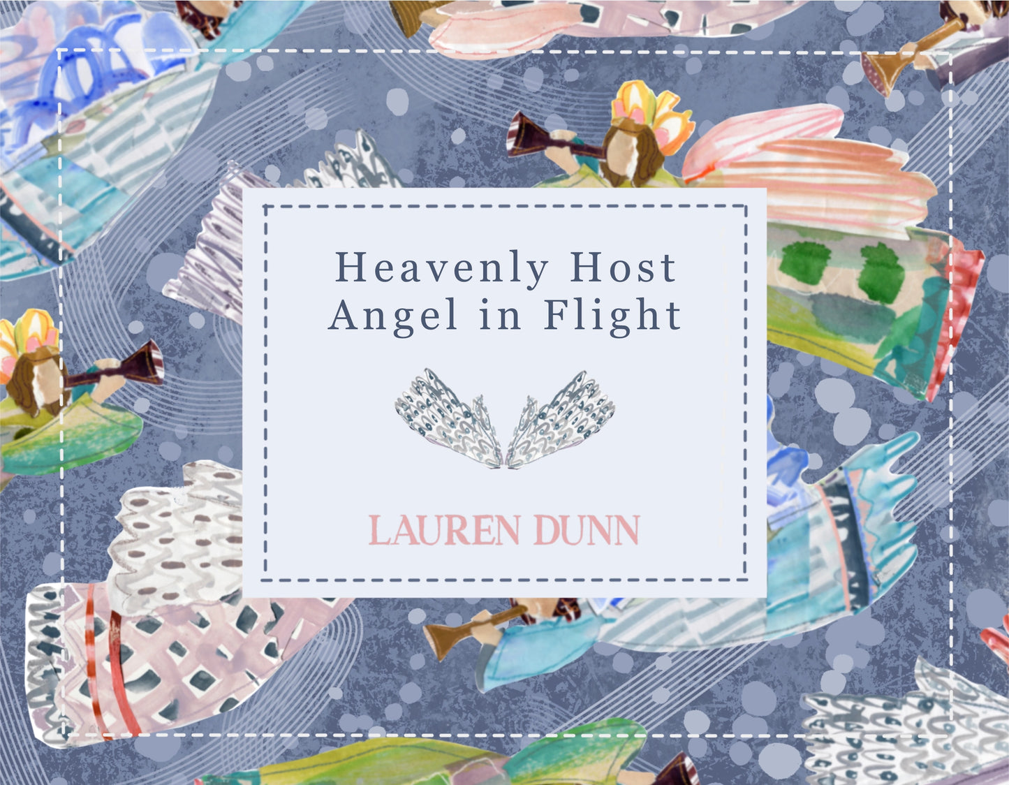 Lauren Dunn - Acrylic Art - Christmas Heavenly Host Angel - Findlay Rowe Designs