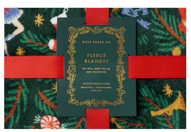 Rifle Paper Co - Fleece Blanket - Nutcracker
