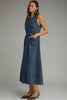 Entro - Dress - Midi Sleeveless - Denim - Findlay Rowe Designs