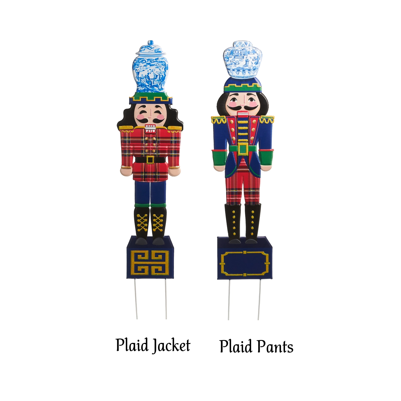 Yard Stake - Chinoiserie Nutcracker - 44in - Findlay Rowe Designs