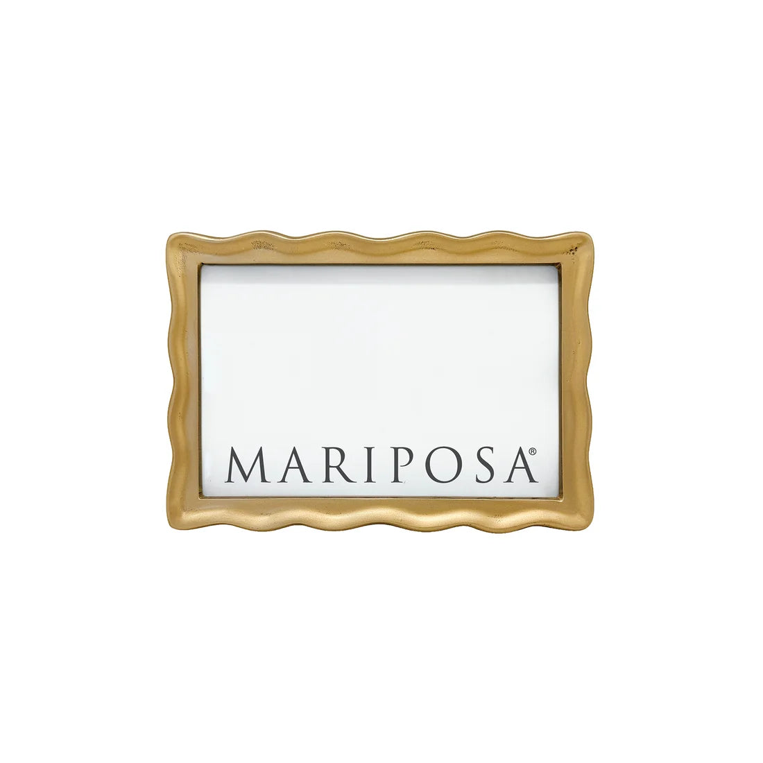 Mariposa - Frame - 4x6 Wavy - Gold Tone