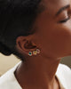 KENDRA SCOTT- Monica Gold Stud Earrings in Light Burgundy Illusion