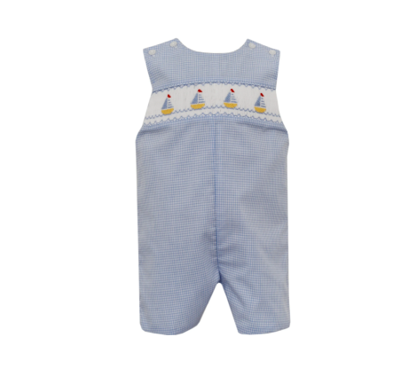 Petit Bebe - Smocked Jon Jon - Sailboat - Findlay Rowe Designs