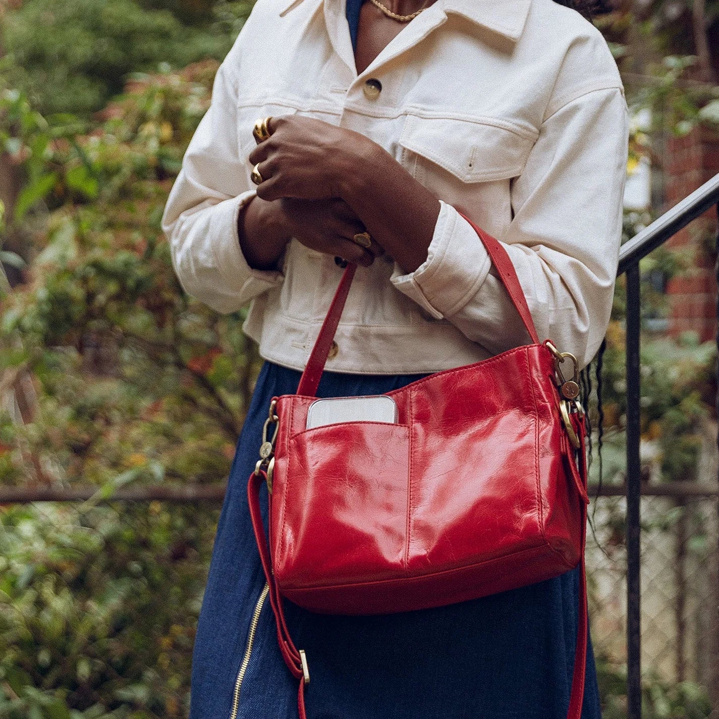 Clearance - Hobo - Render - Small Crossbody - Claret