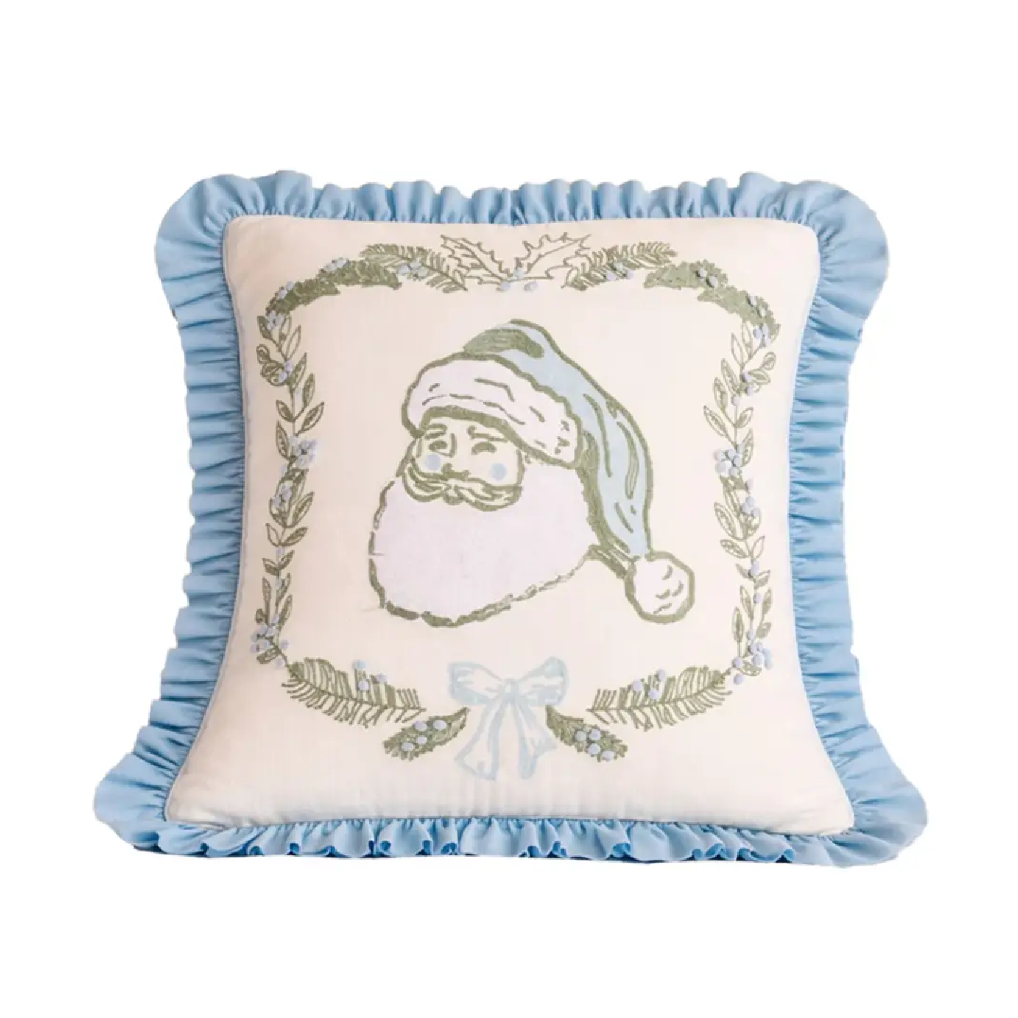 Mary Square - Square Pillow 18in - Yuletide Vignettes Santa - Findlay Rowe Designs