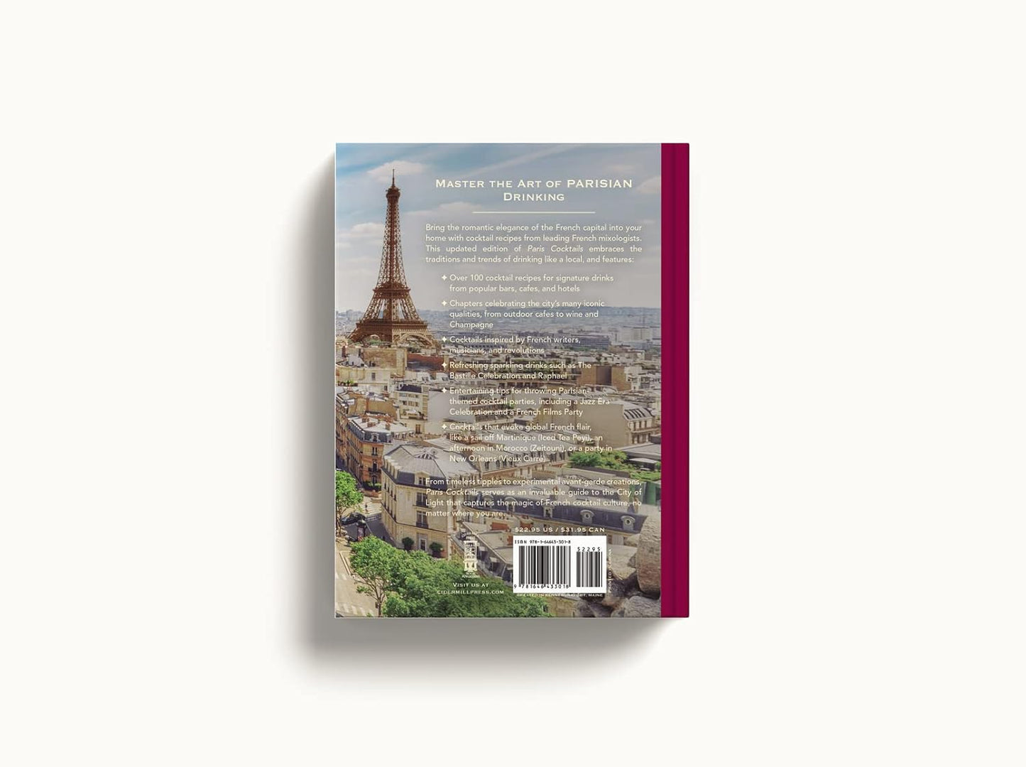 Paris Cocktails, Second Edition: An Elegant Collection of Over 100 Recipes Inspired by the City of Light - Findlay Rowe Designs