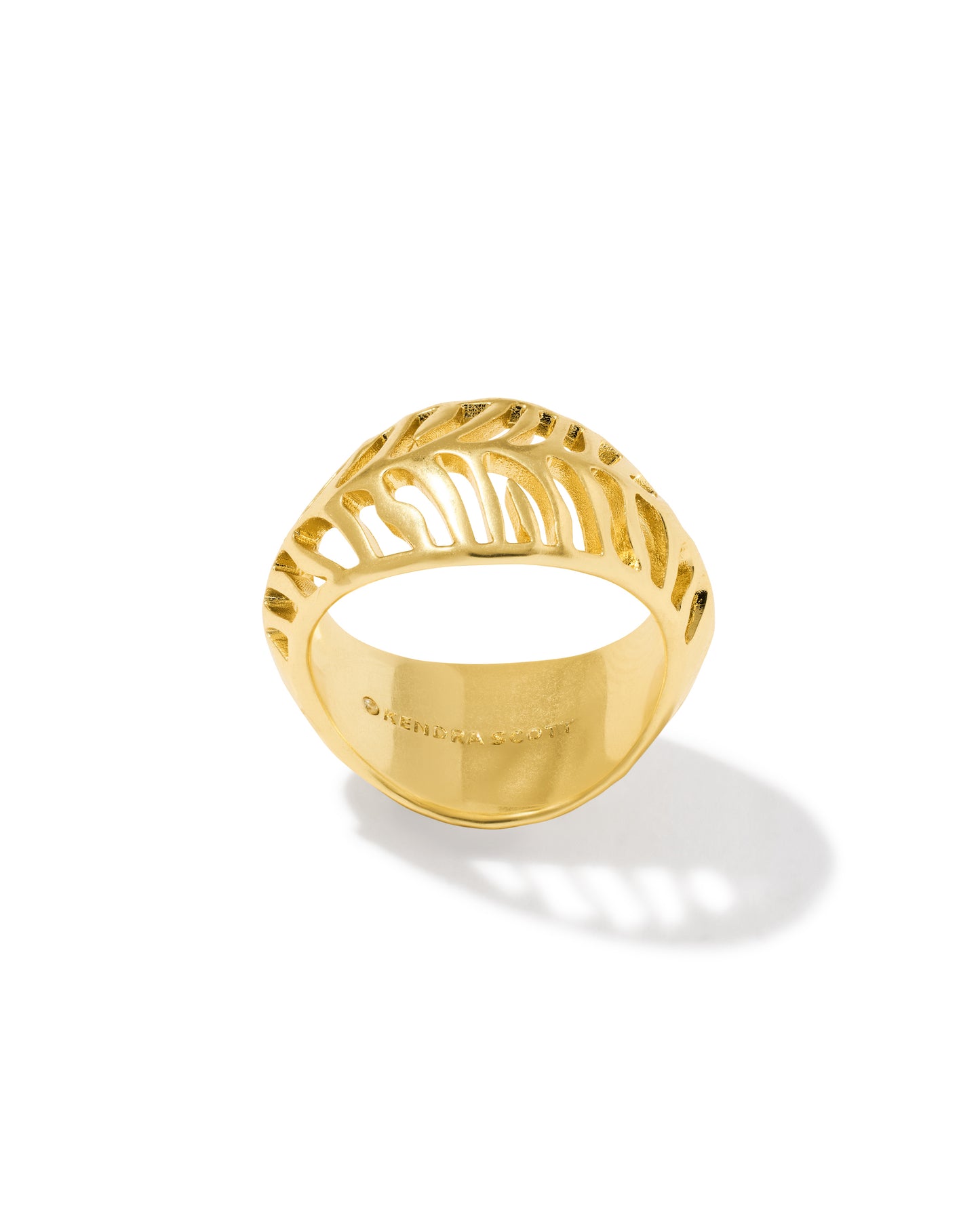 Kendra Scott - Ring - Tiger Striped Mikki Band Ring Gold - Size 9 - Findlay Rowe Designs