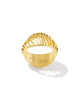 Kendra Scott - Ring - Tiger Striped Mikki Band Ring Gold - Size 9 - Findlay Rowe Designs