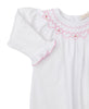 Kissy Kissy - Sack - Hand Smocked Hearts - White Pink - Findlay Rowe Designs