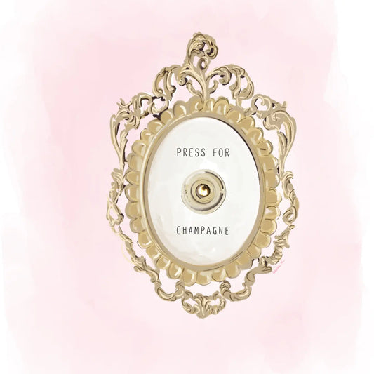 Rebecca Illustrated - Art Print - Press For Champagne - 8x10