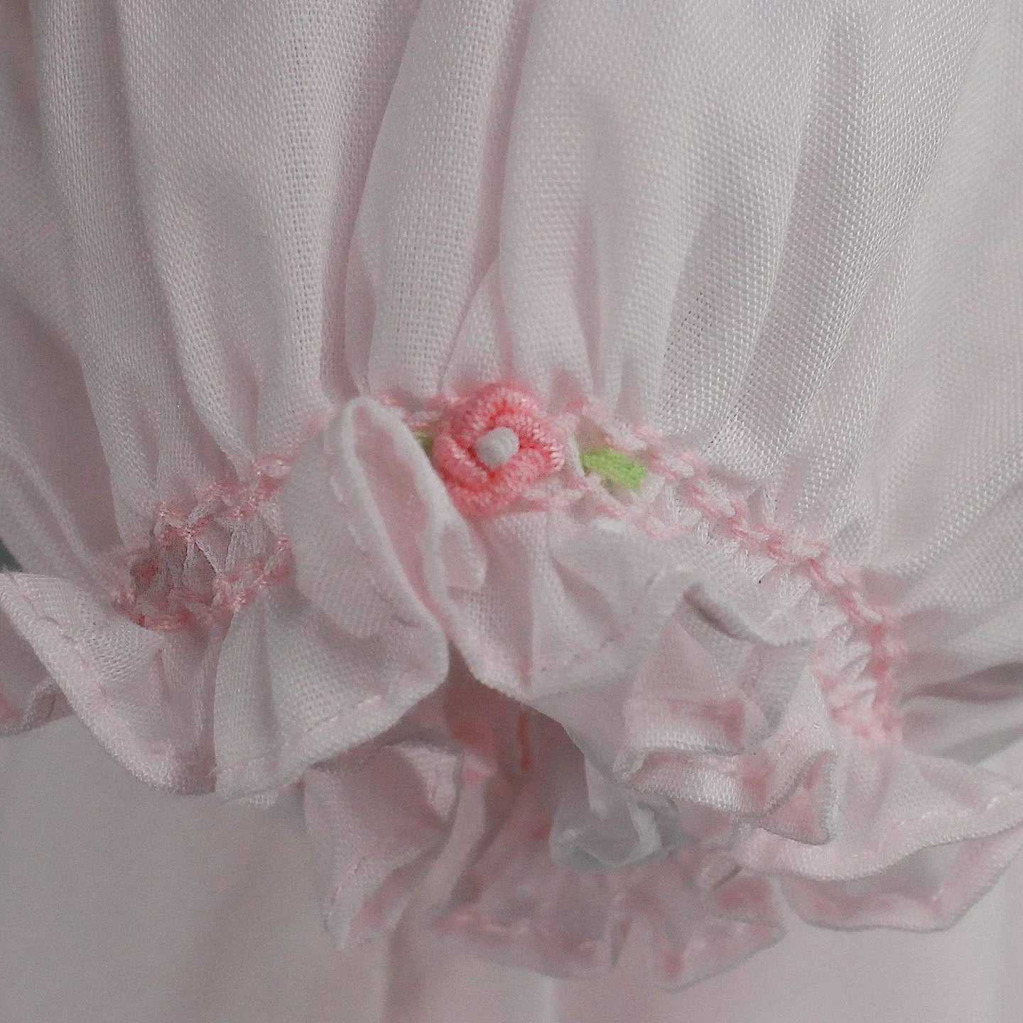 Petit Ami- Bishop Smocked Daygown with Pearls
