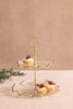 Mud Pie - Tiered Server - Glass Gold Edge - Findlay Rowe Designs