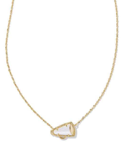 Kendra Scott - Necklace - Cheer Gold Short Pendant Necklace - White Mother-of-Pearl - Findlay Rowe Designs