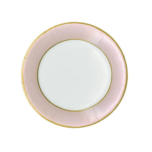 Caspari - Salad Dessert Plates - Watercolor Petal Pink - Findlay Rowe Designs