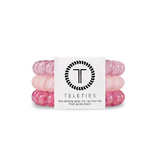 Teleties - Large Hair Ties - Made Me Blush - Findlay Rowe Designs