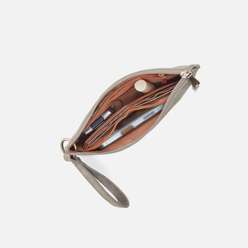 Hobo - Vida Wristlet - Nubuck Leather Golden Granite