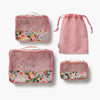 Rifle Paper Co -  Packing Cube Set - Dahlia