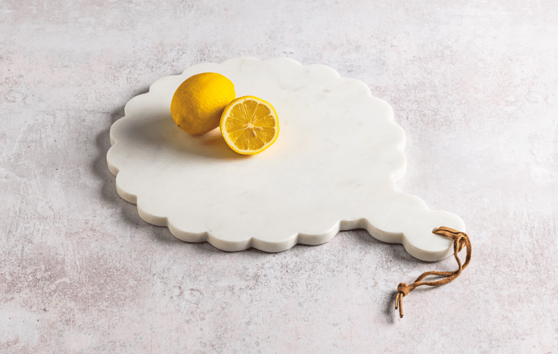 Mud Pie - Scalloped Marble Board - Findlay Rowe Designs