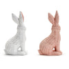 Hello Easter Basket Weave Bunny- Pink - Findlay Rowe Designs