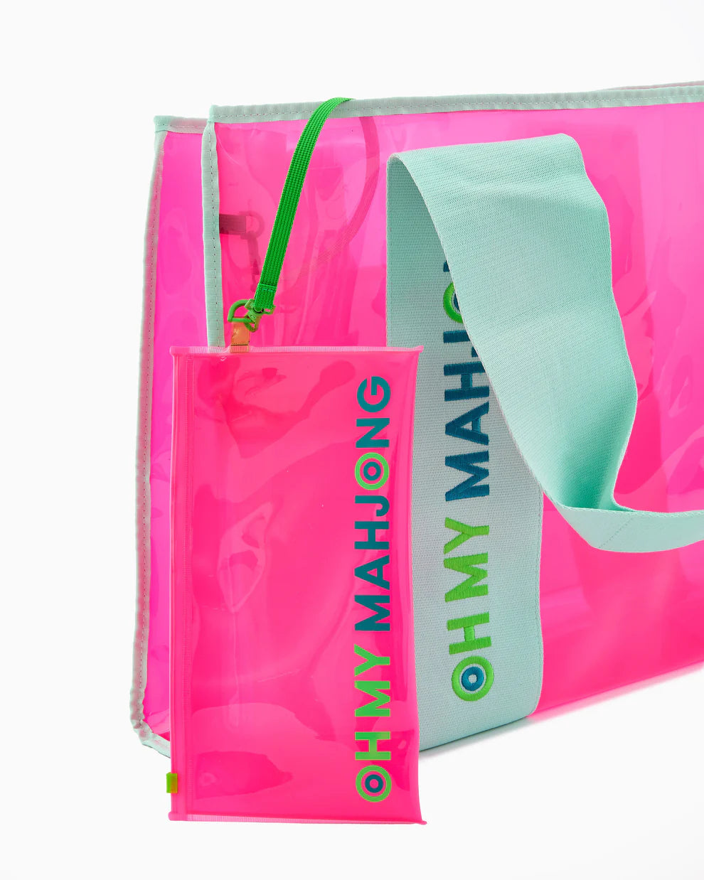 Oh My Mahjong - Beach Tote - Pink or Blue